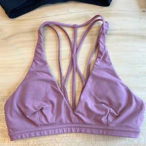 Mauve pink lululemon sports bra size 8